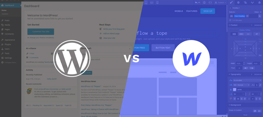Webflow or WordPress