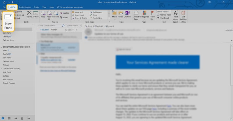 New email