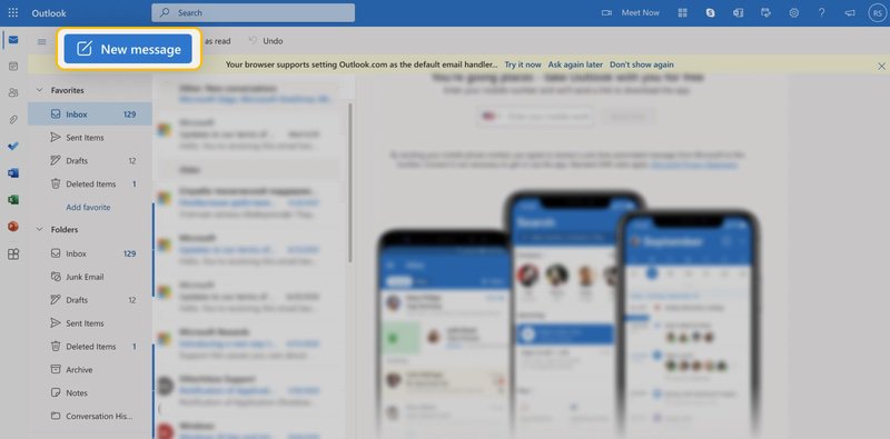 new message
