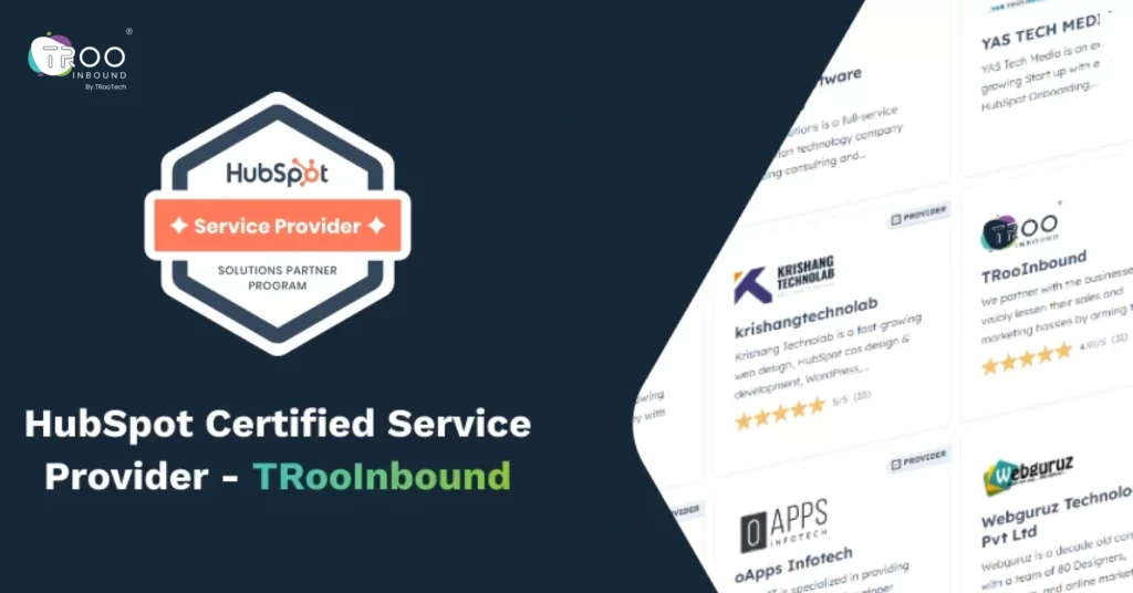 HubSpot Certified Service Provider – TRooInbound