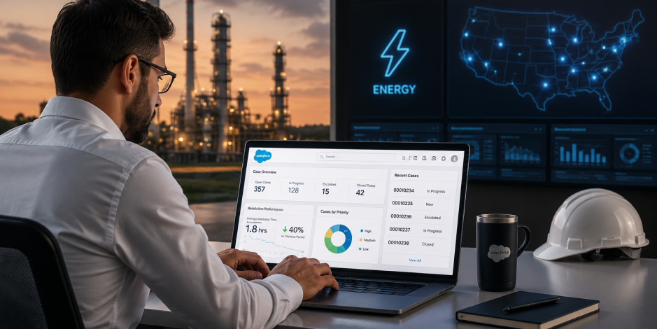 Reducing CRM Ticket Resolution Time by 40% Through Salesforce Lightning App Support for a US Energy Provider